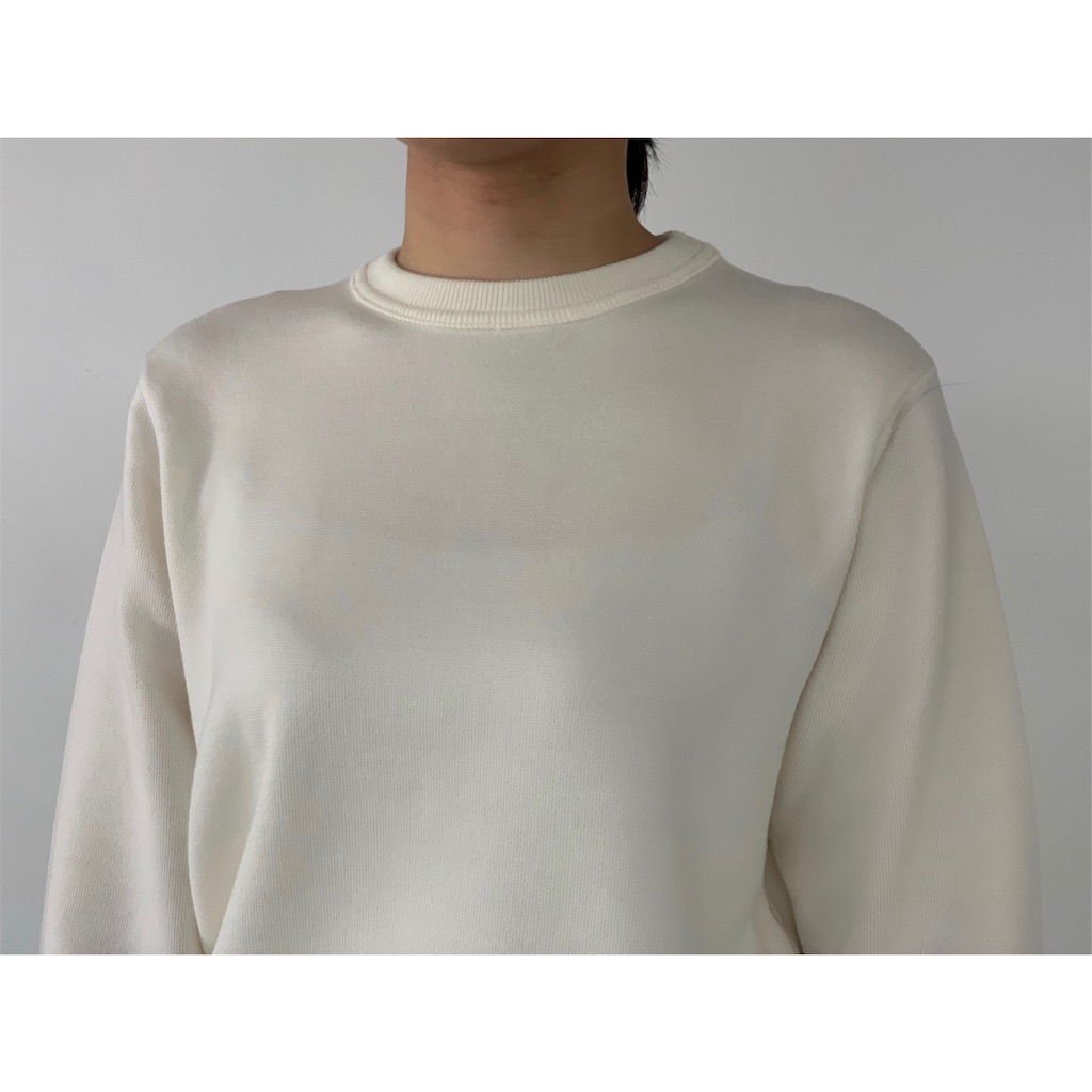 SLOANE】12G メリノウール天竺スレッド編み クルーネック - Burnish