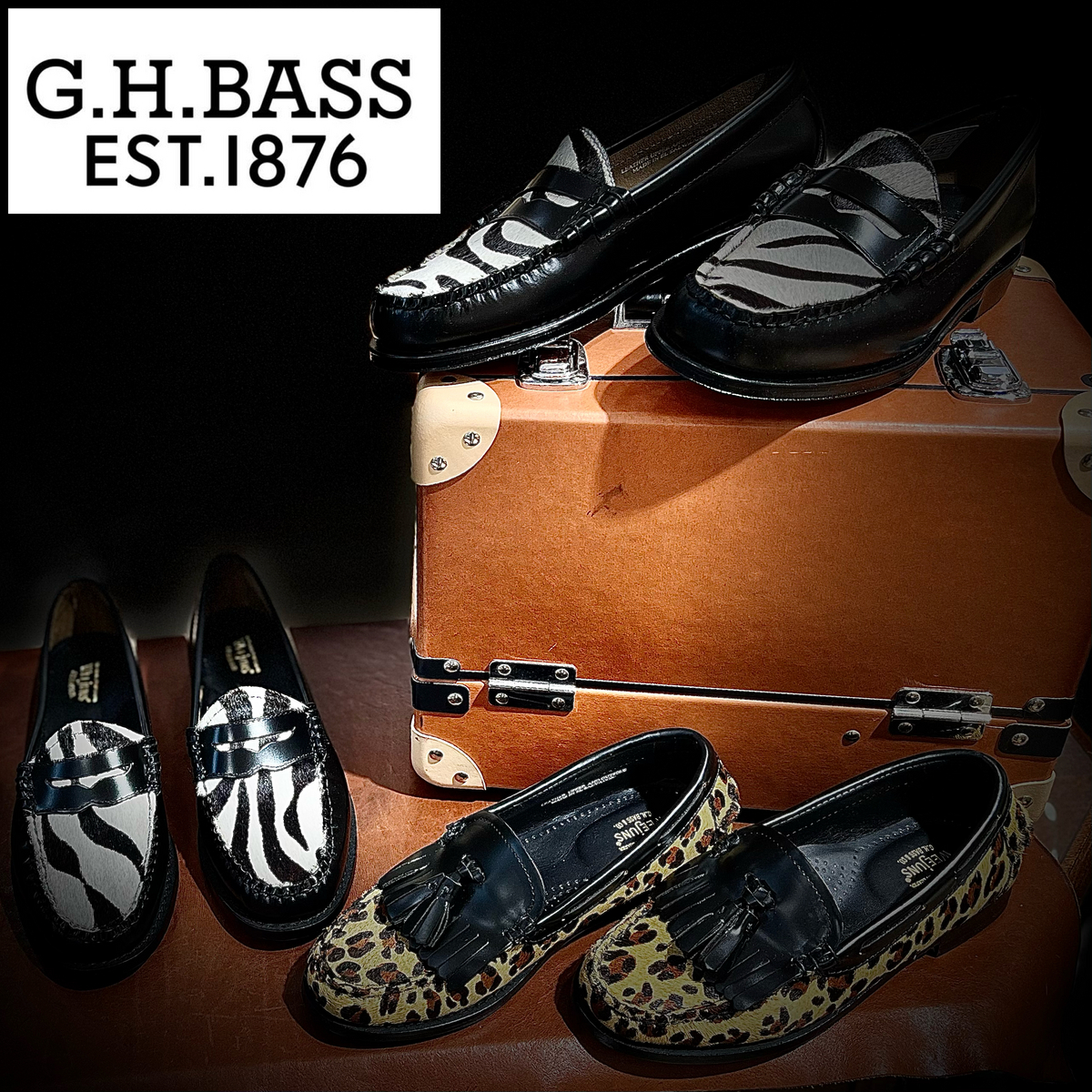G.H.BASS Weejuns ハラコ ハイシャインレザー ローファー 26