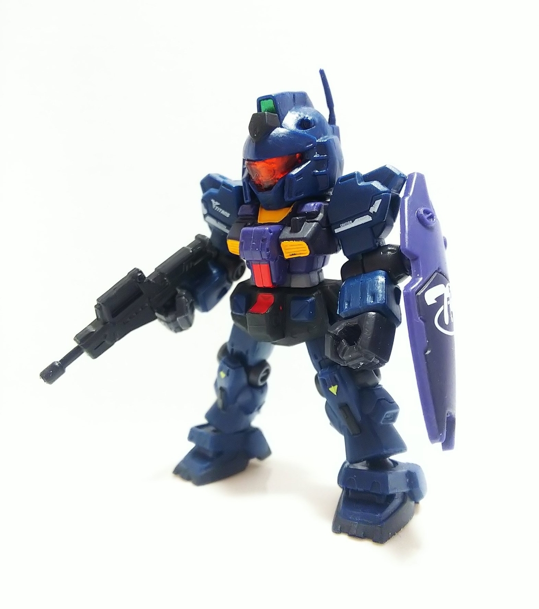 ジム・クゥエルをモビルスーツアンサンブルとガシャポン戦士で