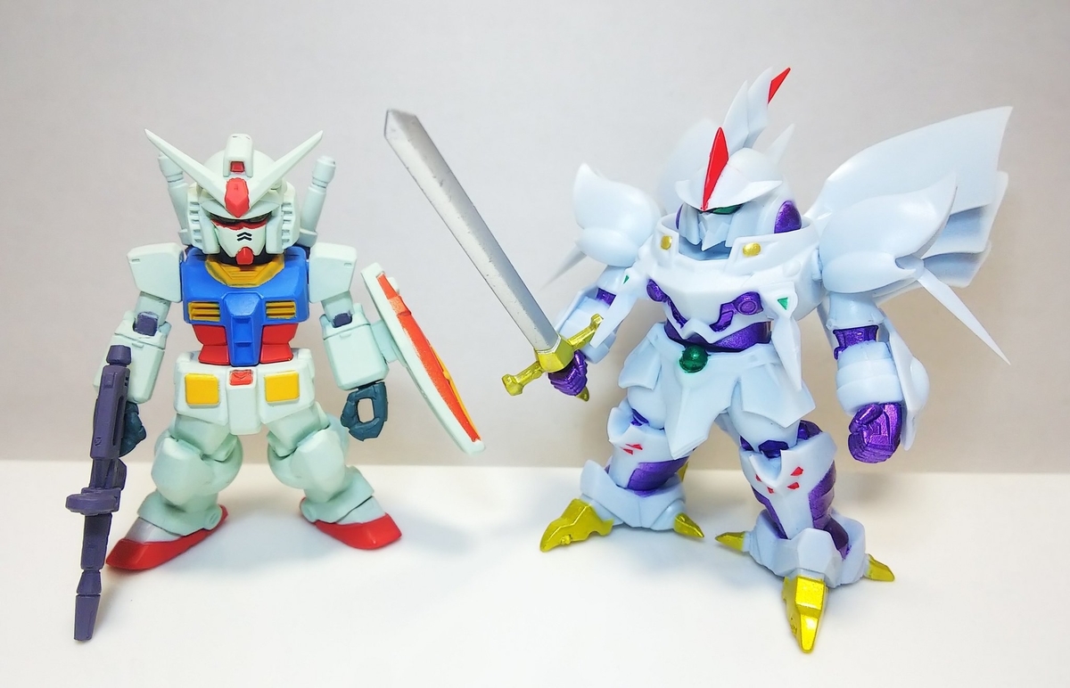 スーパーロボット大戦OG サイバスター　グランゾン　セット サイバスター」、「グランゾン」などが食玩フィギュアで登場