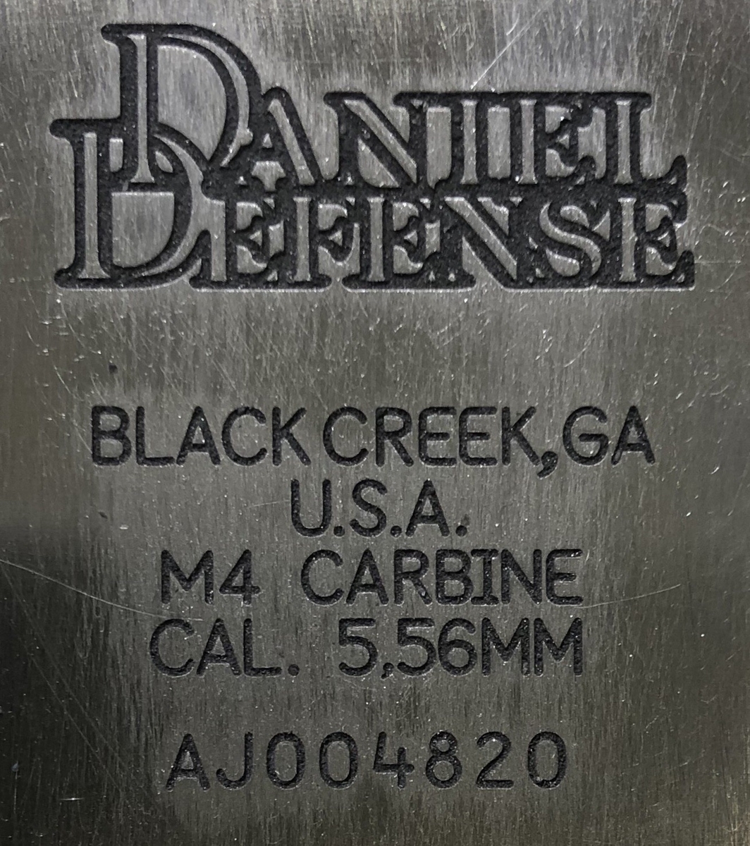 Daniel Defense刻印レシーバー Daniel Defense(ダニエル ディフェンス) の刻印をリニューアル