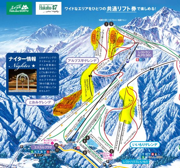 代引不可 白馬五竜 白馬五竜 HAKUBA47 共通 リフト券 IC - スキー場