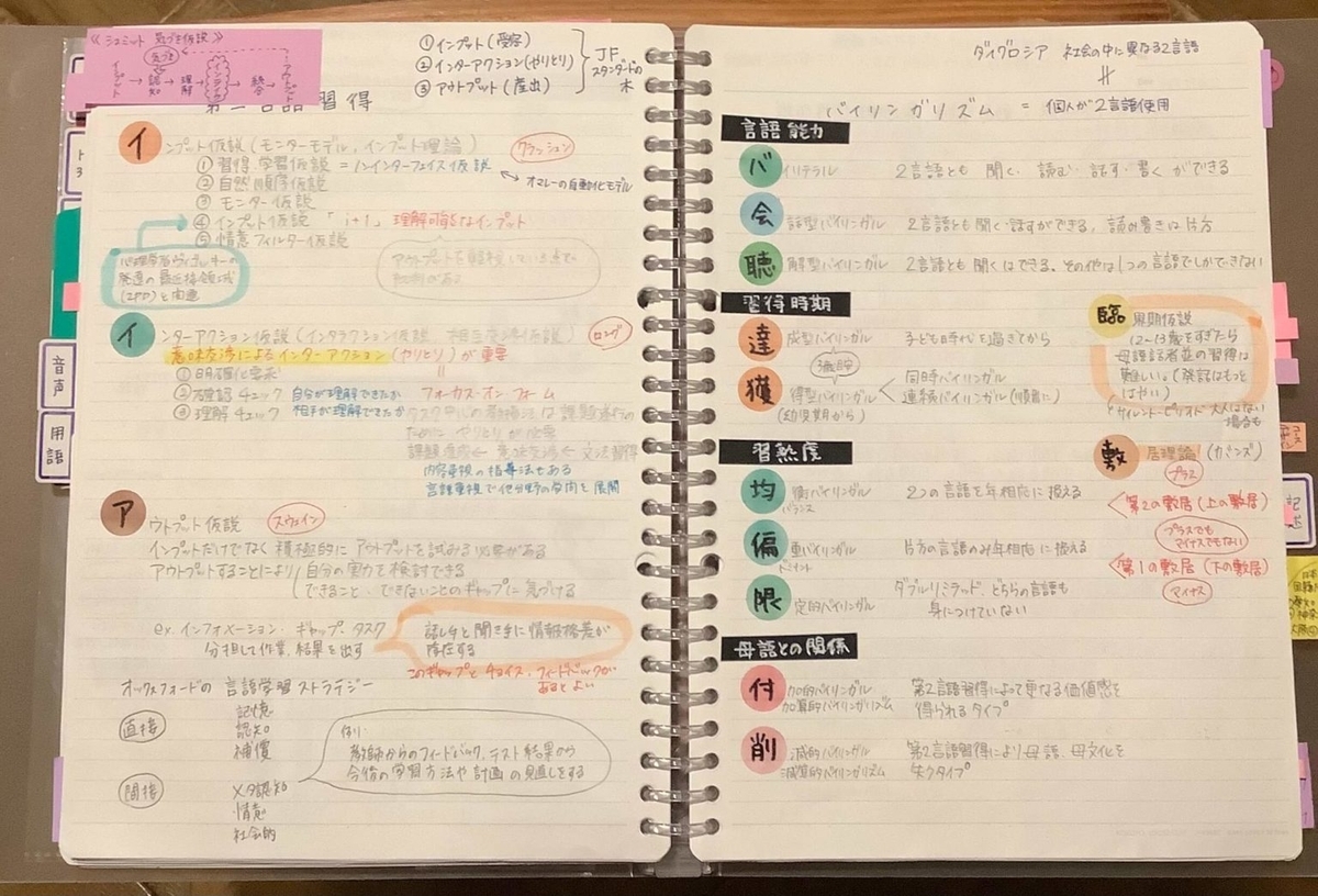 私が「マイノート」にまとめたこと【日本語教育能力検定試験