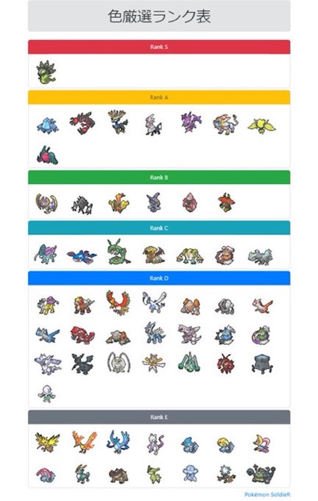 伝説ポケモンの色厳選について 難易度 入手方法など Gsmobaの日記