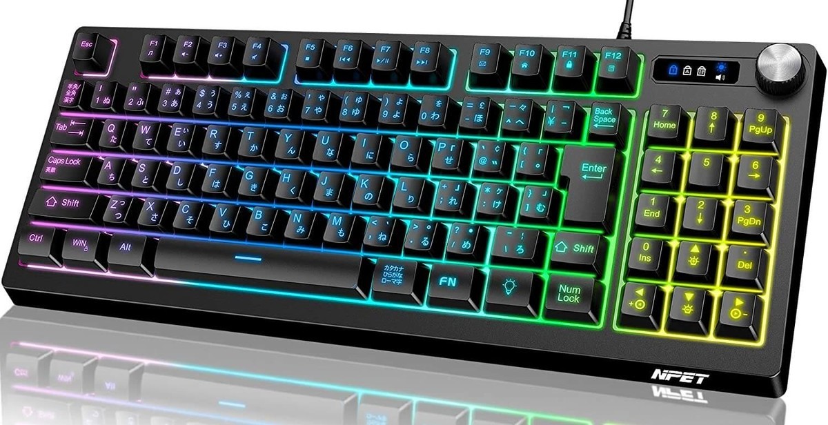 NPET K60 テンキーレスサイズなのにテンキーを搭載した