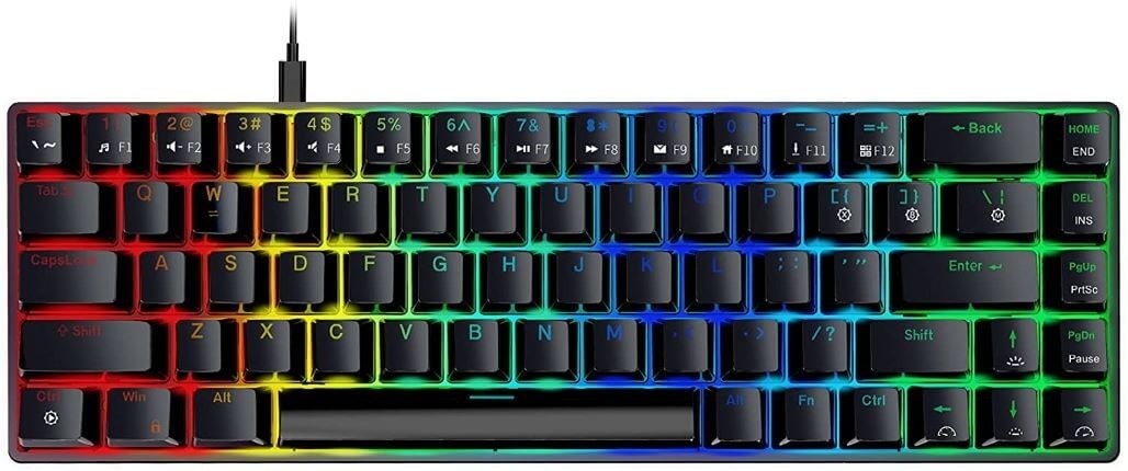 NPET K61 反響音の目立たないコンパクトメカニカルゲーミング