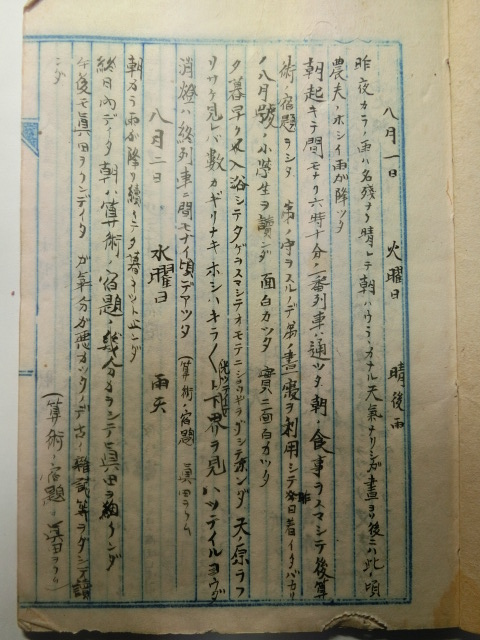 大正時代の小学生の日記帳 四国文藝秘誌 保存版
