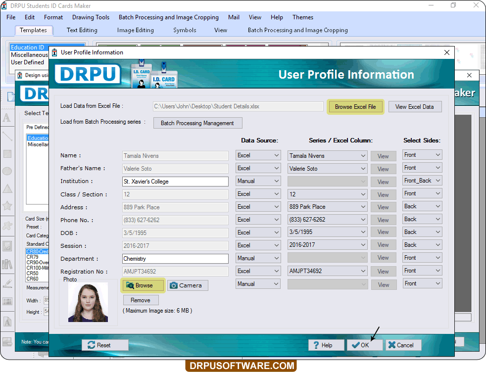Fill User Profile Fill User Profile