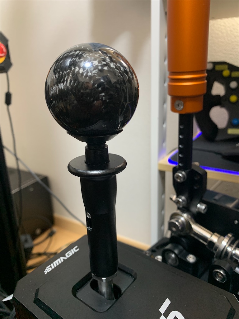 SIMAGIC DS-8Xシフターのノブを変更したゾ編!ベストマッチを SIMAGIC DS-8Xシフターのノブを変更したゾ編!ベストマッチを