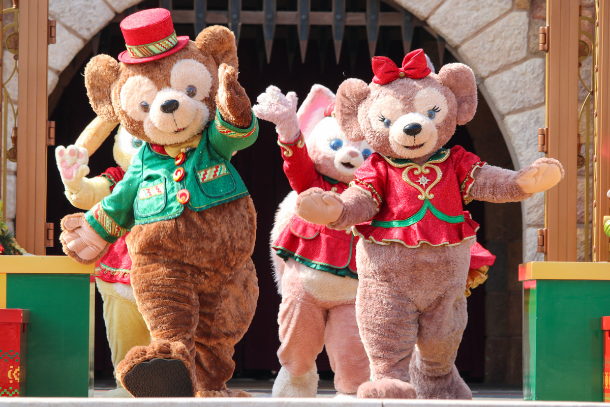 上海ディズニー ダッフィー&フレンズDuffy & Friends花束ぬいぐるみ