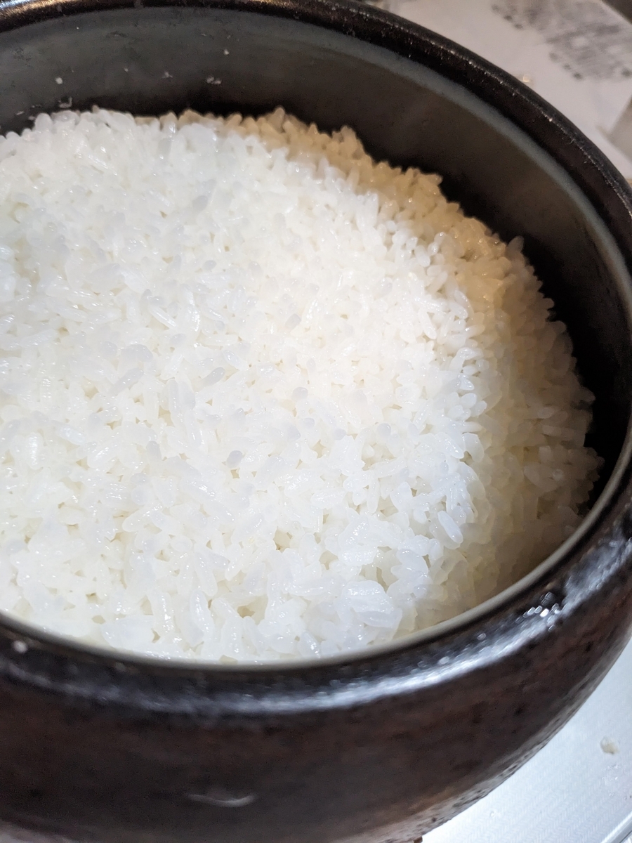 みすずのごはん鍋で炊いた銀シャリごはん