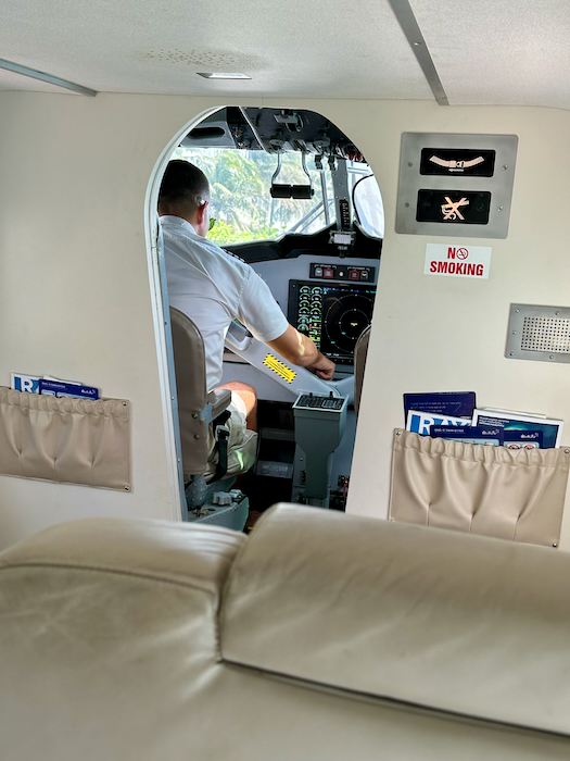 ザ・ノーチラス・モルディブのプライベート水上飛行機からの眺め