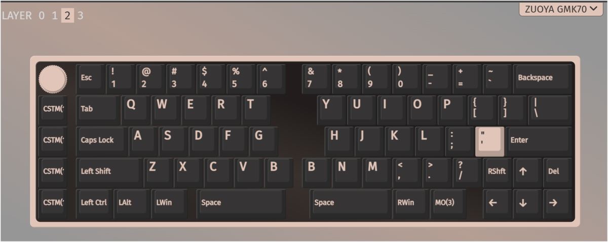 左右分割キーボード ZUOYA GMK70 試打のみ ZOUYA GMK70 分割キーボード