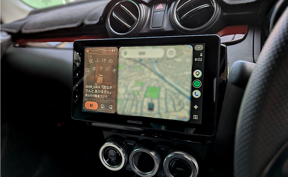 スイフトスポーツ ZC33S：純正ディスプレイオーディオをKENWOOD