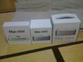 mac mini 三台揃い踏み。