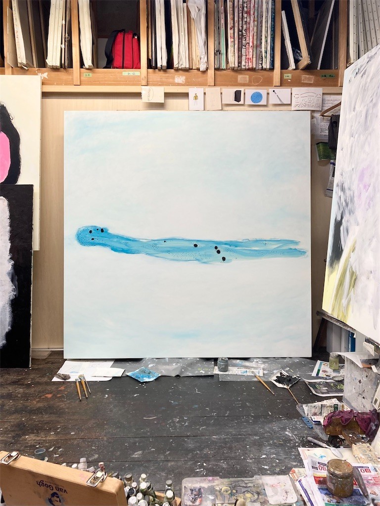 肉筆☆油絵☆F20号『逆立する体操選手』Banksy/模写 肉筆☆油絵☆F20号『逆立する体操選手』Banksy/模写