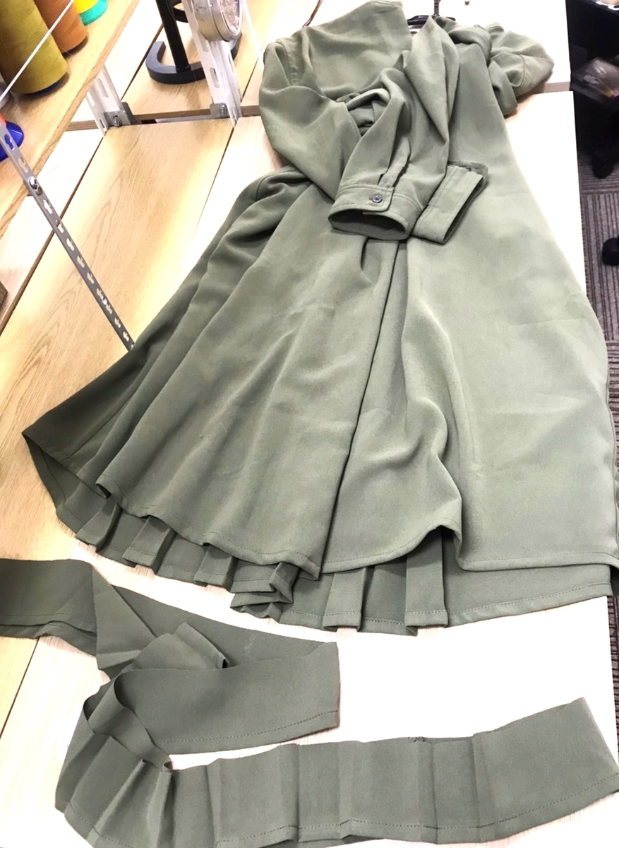 ワンピースの裾上げ 洋服お直しのhatihati