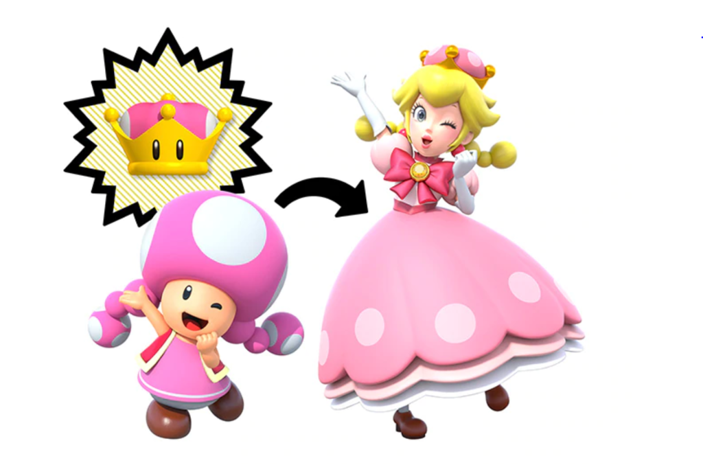 NewスーパーマリオブラザーズU　キノピコ　キノピーチ