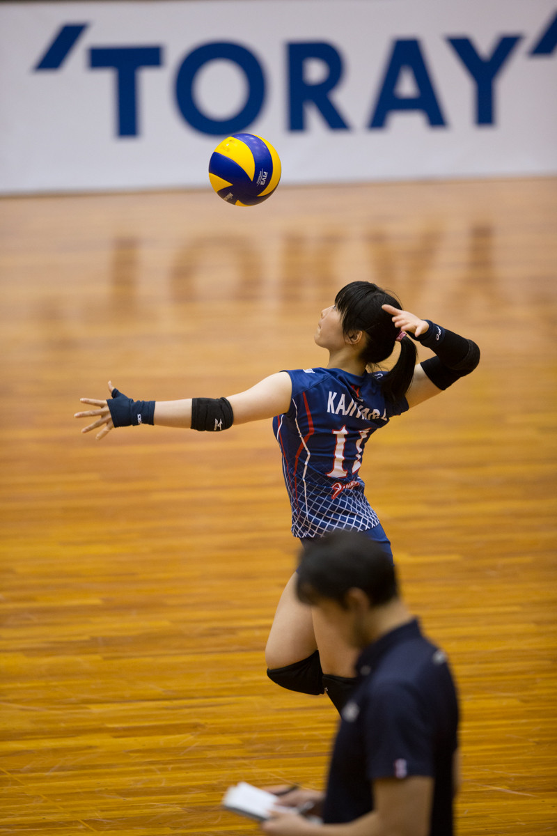 2013/14 Vリーグ 豊橋大会 梶原 雪路選手、 クローバー