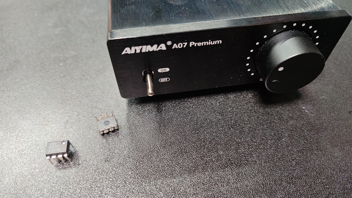 自己満＞AIYIMA A07Premiumのオペアンプを変えてみた。 - はぎわらの