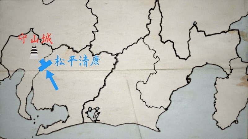 守山城に進軍する松平清康