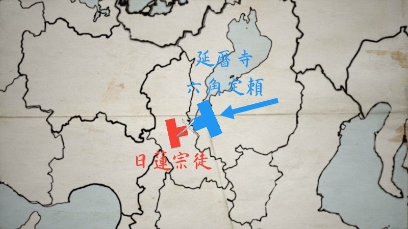 京都に攻め込む延暦寺と六角定頼