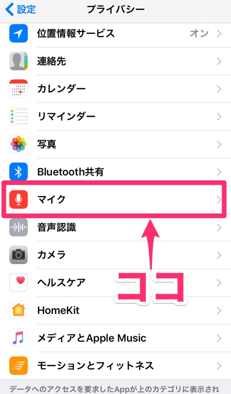 iPhone iPad アクセス権限 iPhone アイフォン アイホン iPad アイパッド iOS アクセス権限 確認 設定 マイク
