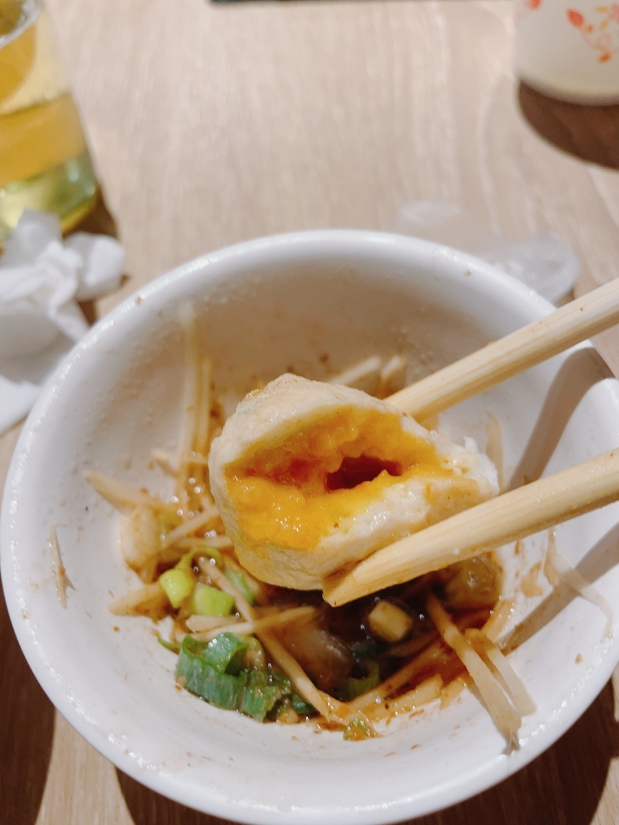 魚のつみれの中にからすみがある
