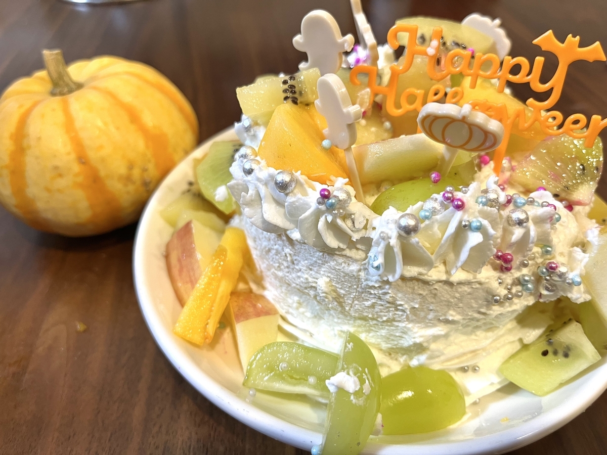 ４歳のケーキ作り