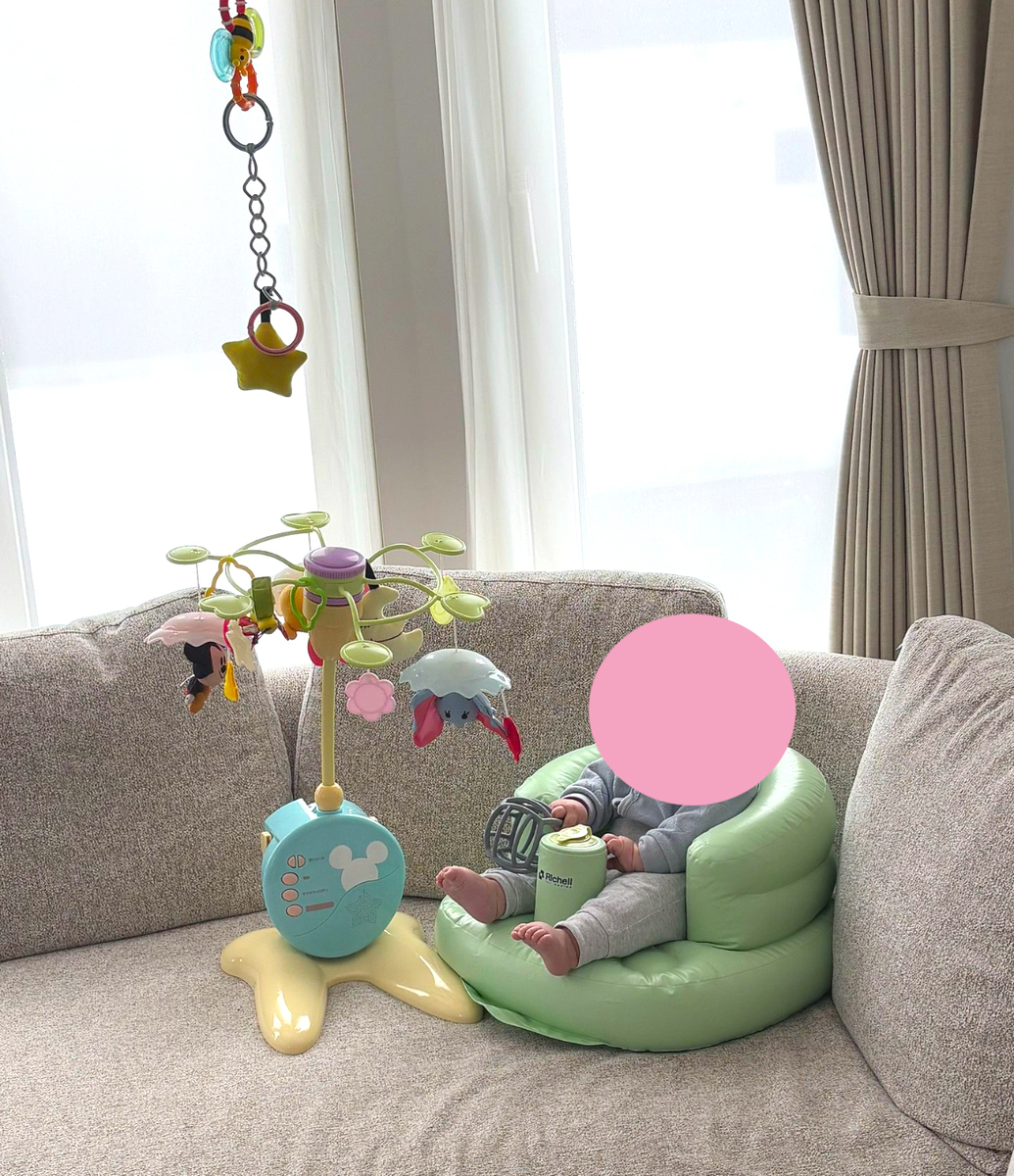 0歳~１歳 リッチェル「ふかふかベビーチェア」が神アイテム！離乳食もお風呂もこれ1つ