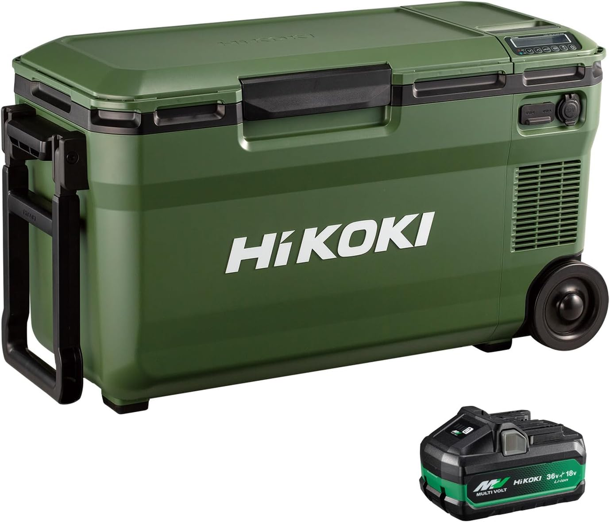 ポータブル冷蔵庫　日立工機HIKOKI　キャンプ　ドライブ等便利　値下げしました・再値下げしましたので レビュー】HiKOKI ポータブル冷温庫 UL18DE（36L）🔋 - Harad-aの日記