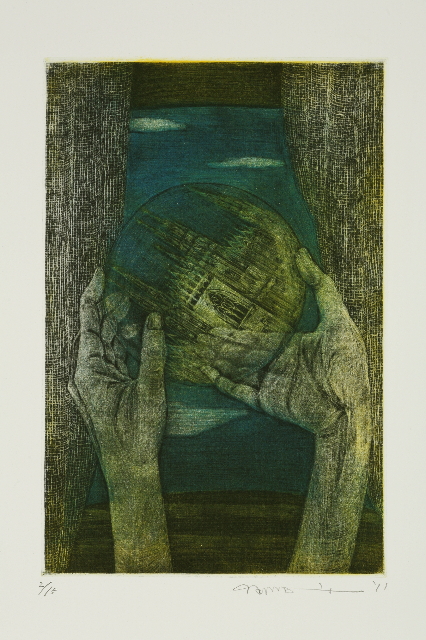 原科成美 銅版画展』 今井繁三郎美術収蔵館において、2012.05.12（土