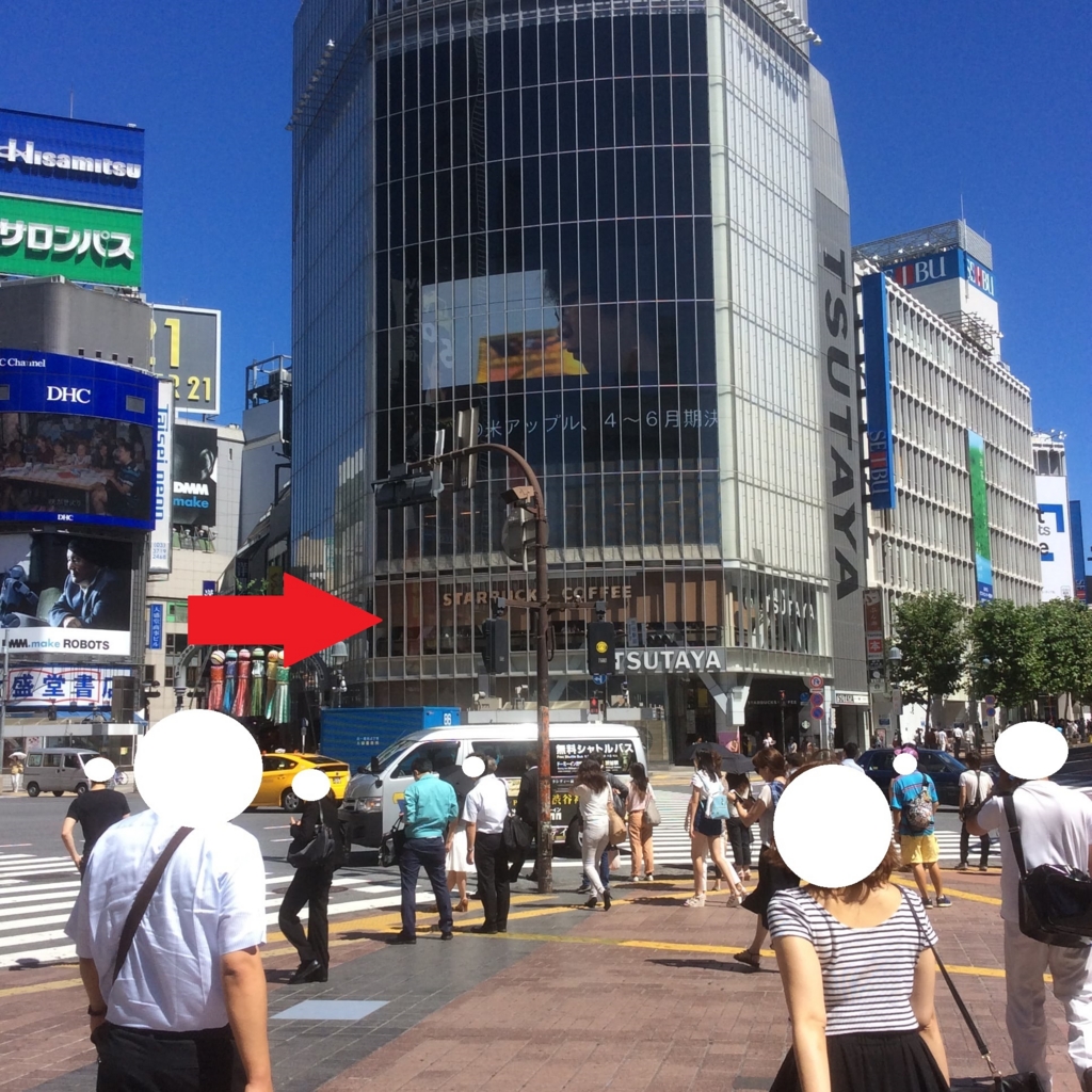 渋谷のスクランブル交差点