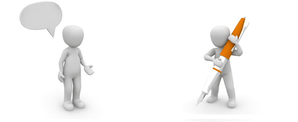 話し言葉と書き言葉は違う