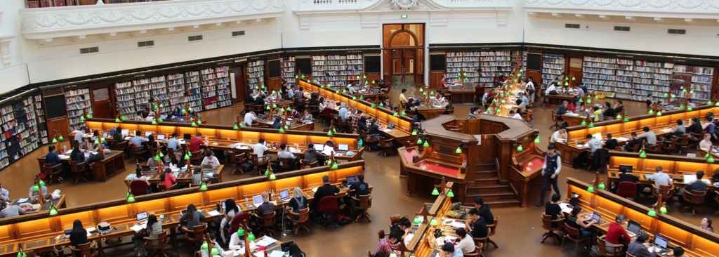 図書館にこもりがちな大学生活