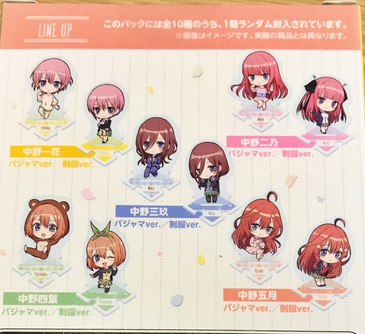 五等分の花嫁 アクリルスタンド買いました ごとぱずのガチャも神でした オタクのブログ 五等分の花嫁 アクリルスタンド買いました ごとぱずのガチャも神でした オタクのブログ