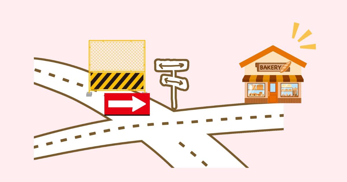 偶然パン屋を見つける