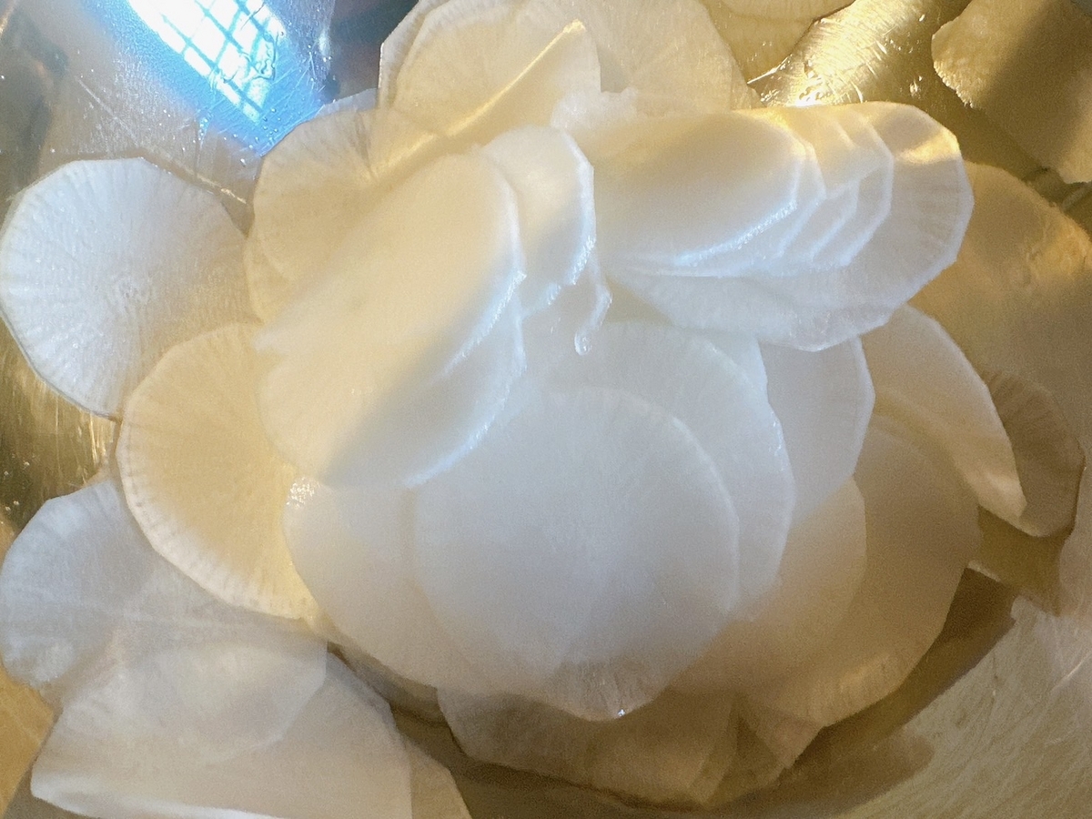 大根千切り完成