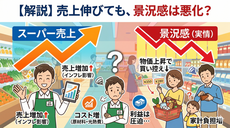 売上はあるのにお店の空気は重いことをまとめた図解