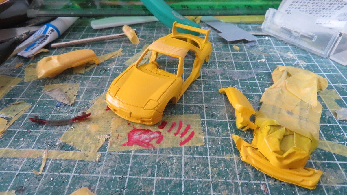 改造トミカ》 マツダ・アンフィニRX-7 タイプR FD3S 高橋啓介仕様を