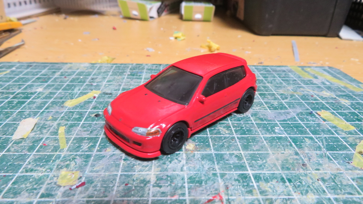 改造ホットウィール》 ホンダ・シビックSIR-Ⅱ EG6 庄司慎吾仕様