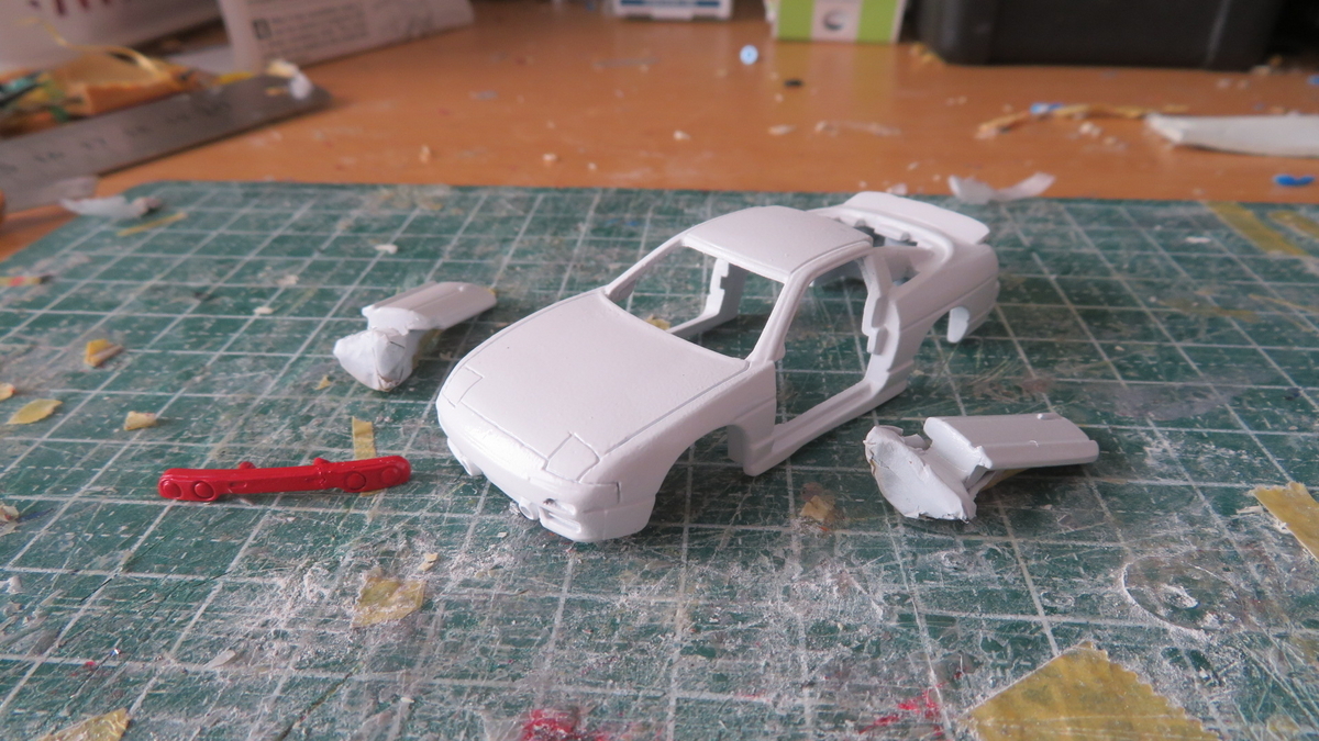 1/43 180SX 改造ミニカー 改造トミカ》 日産・180SX タイプⅡ 健二仕様を作る - えーだん7