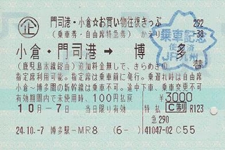 門司港・小倉☆お買い物往復きっぷ - 紙切れ旅行記