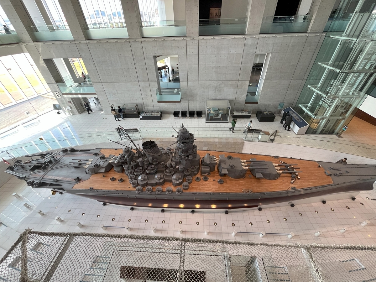 大和ミュージアム（呉市海事歴史科学館）にて、戦艦大和の模型