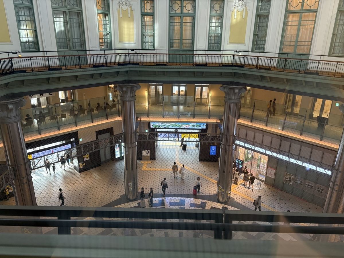 東京ステーションホテルの部屋からの景色