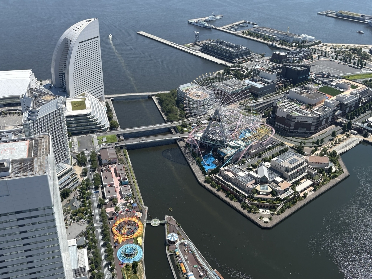 横浜ランドマーク　スカイガーデンから望む景色