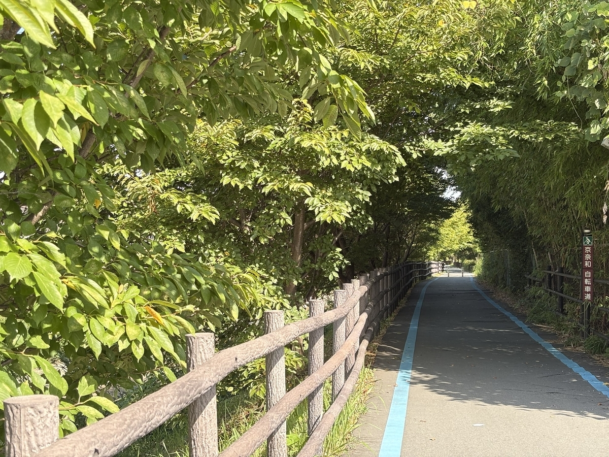 秋篠川にて