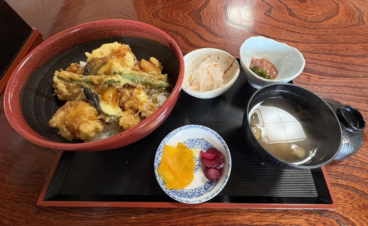 ちどりの「たこ天丼」