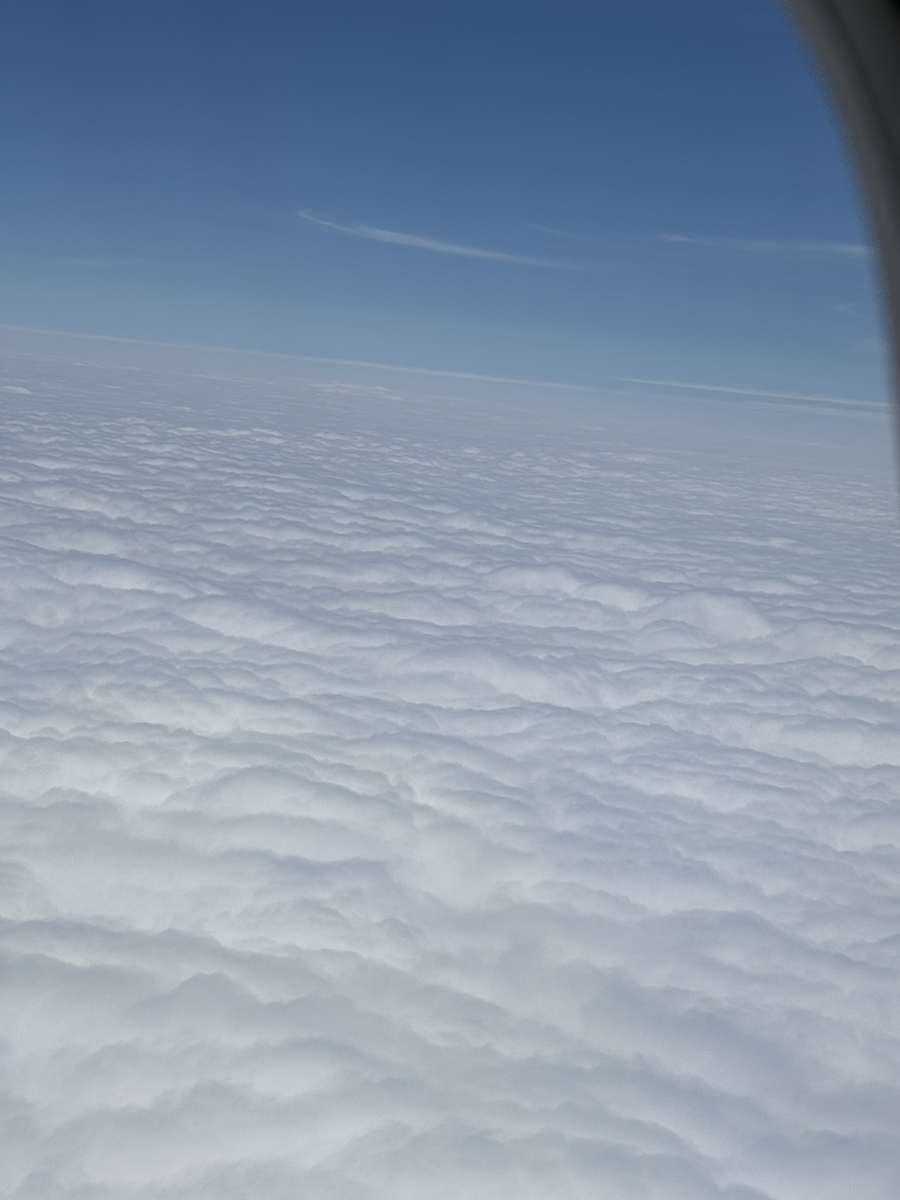 機内から撮影「雲」