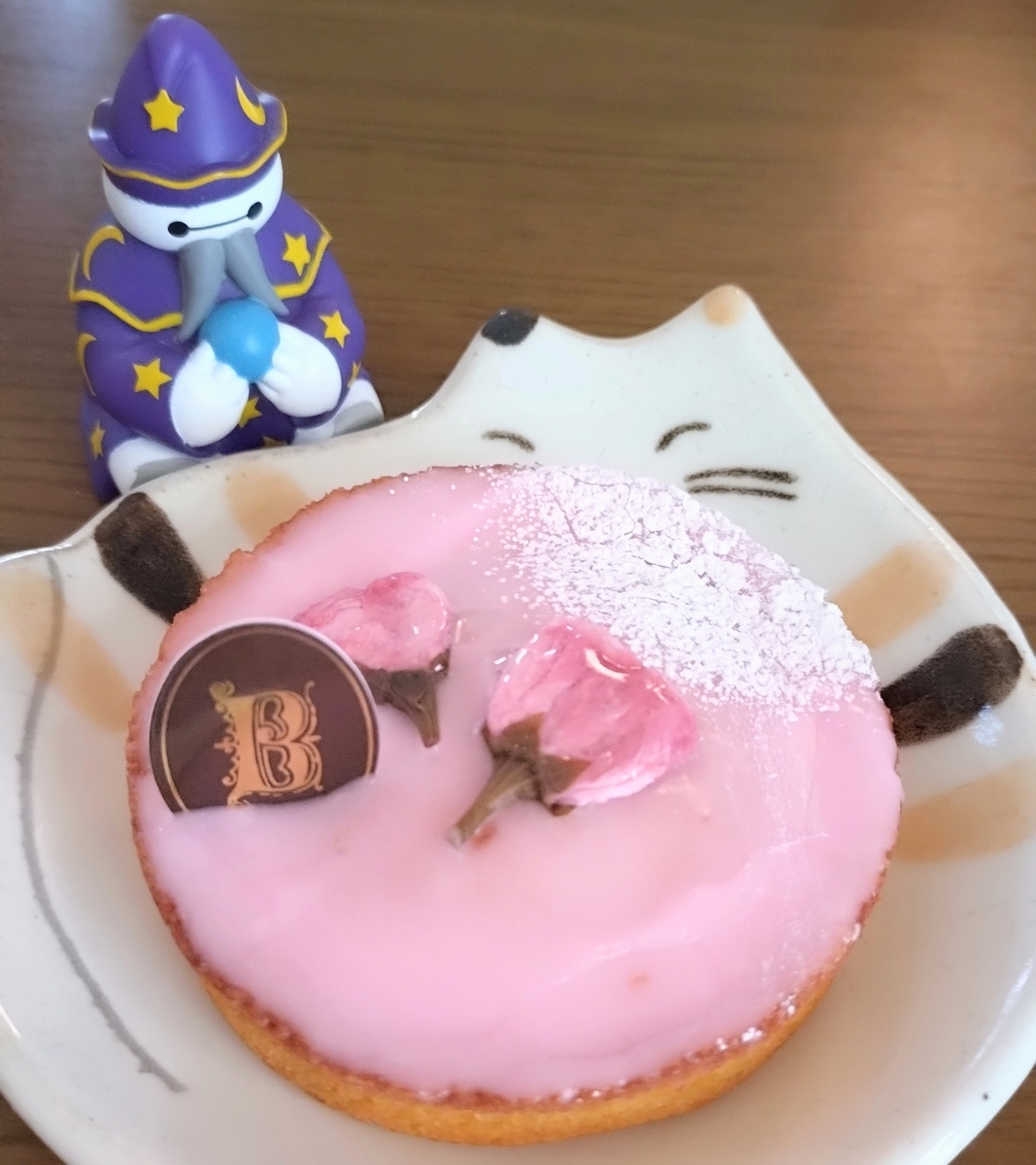 激レア 旧 CAFE DE N カフェドエヌ ピンク プレート ケーキ ドーナ 激